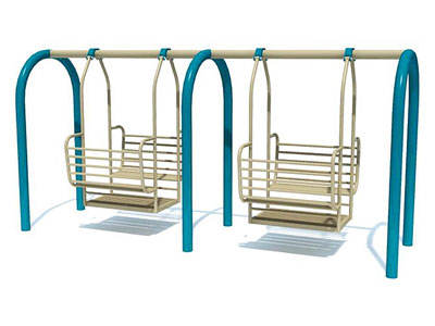 Outdoor Four Seats Single Swing Set for Kids SW-008